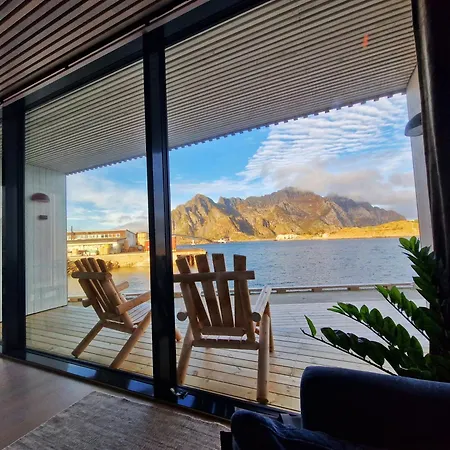 Modern Waterfront In Henningsvaer, Lofoten *